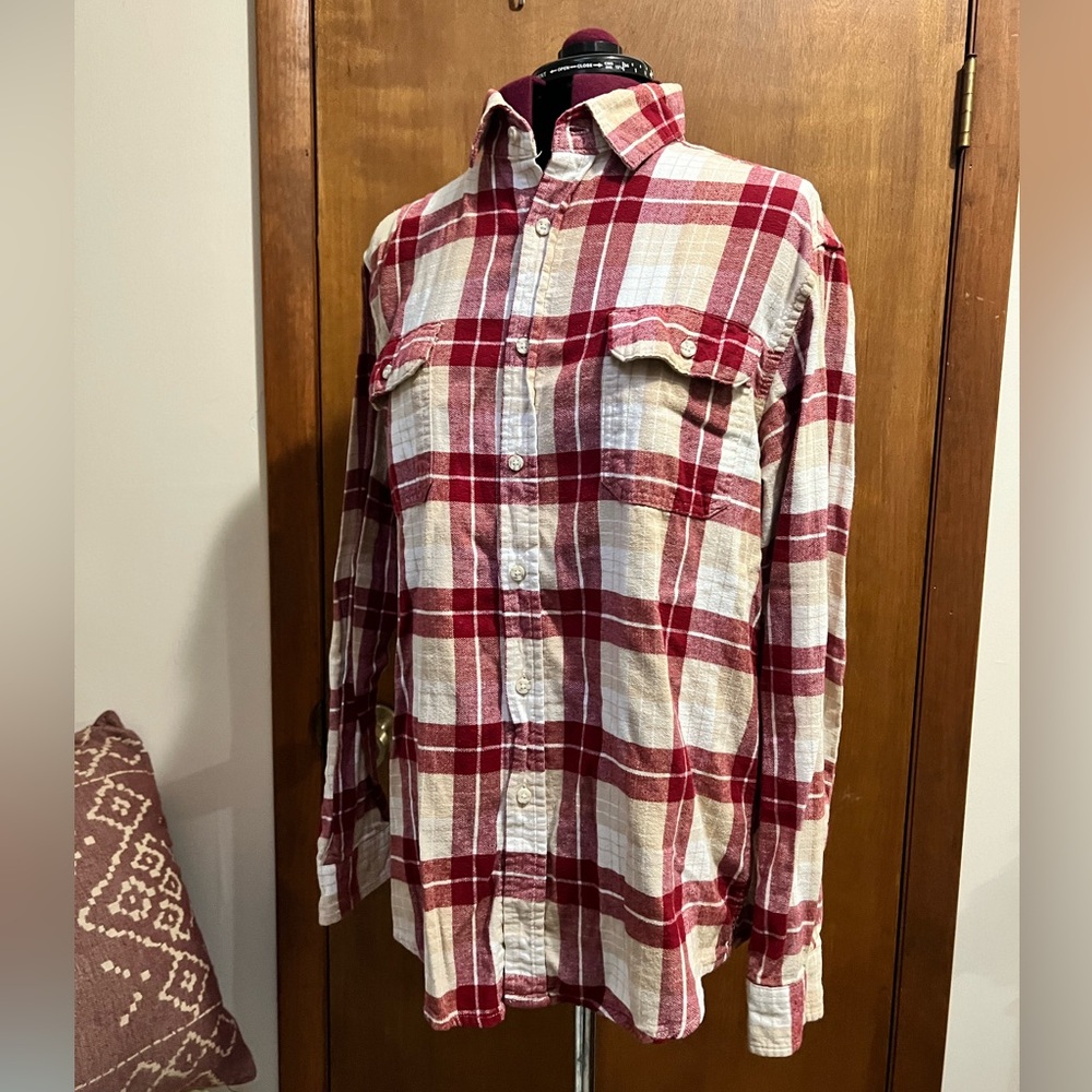 Goodfellow men’s large button up plaid shirt